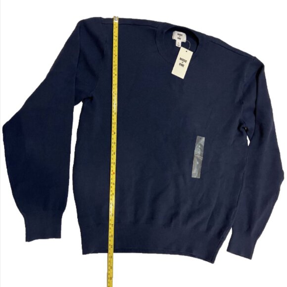 Mode of One Men's Regular-Fit Crewneck Sweater Caspian Waters Size Small - Picture 7 of 7